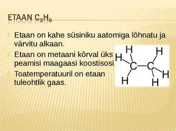 Väikese molekuliga alkaanid #7
