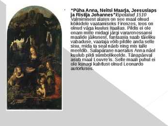 Leonardo da vinci powerponti esitlus #9