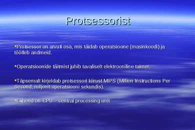 Arvuti riistvara powerpoint esitlus #2