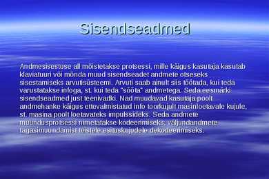 Arvuti riistvara powerpoint esitlus #3