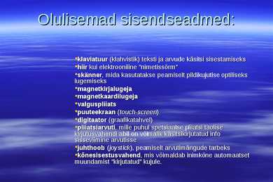 Arvuti riistvara powerpoint esitlus #4