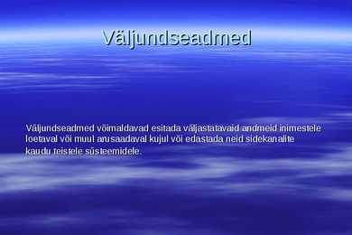 Arvuti riistvara powerpoint esitlus #5