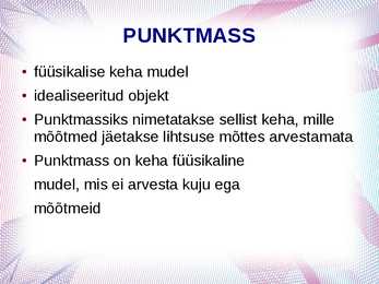 Punktmass #2
