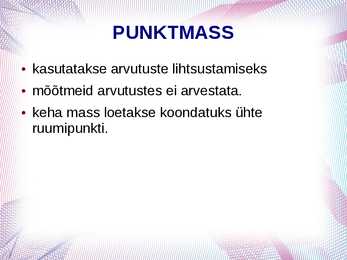 Punktmass #3