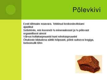 Eesti kivimite koostis-tekkimisviis-kasutusalad #2