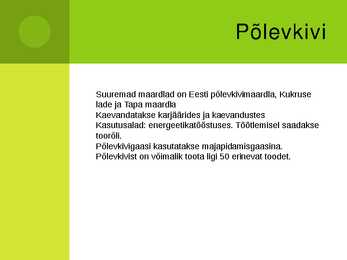 Eesti kivimite koostis-tekkimisviis-kasutusalad #3