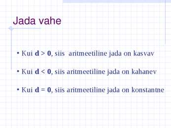 Aritmeetiline jada #4