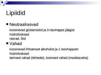 Organismide keemiline koostis #12