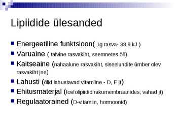 Organismide keemiline koostis #15