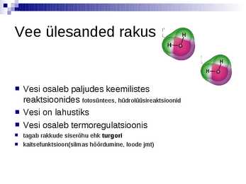 Organismide keemiline koostis #4