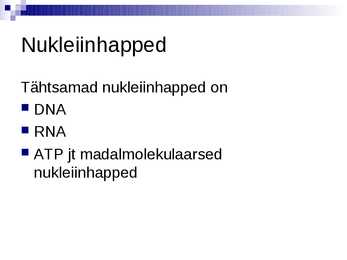Organismide keemiline koostis #31