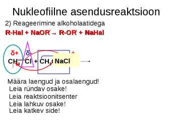 Nukleofiilneasendusreaktsioon #7