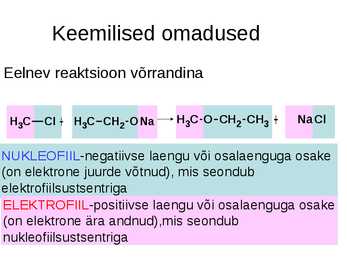 Nukleofiilneasendusreaktsioon #8