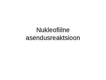 Nukleofiilneasendusreaktsioon