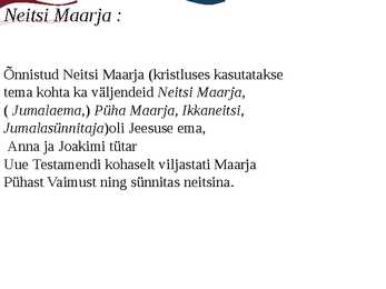 Neitsi Maarja -pühak ja legend #2