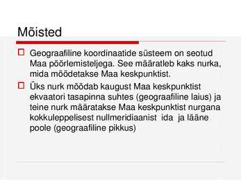 Geograafilised koordinaadid - MAAILMA TURISMIGEOGRAAFIA #2