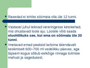 Rasedus ja tervislik eluviis #4