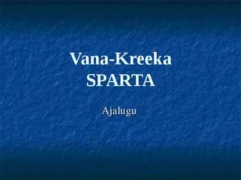 Vana-Kreeka - Sparta