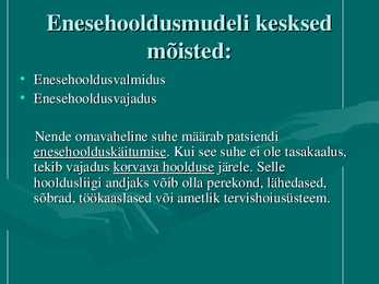 D-Orem i enesehoolduseteooria #13