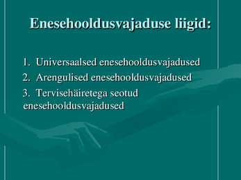 D-Orem i enesehoolduseteooria #15