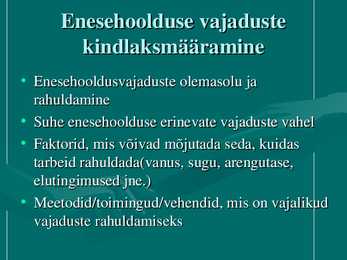 D-Orem i enesehoolduseteooria #20