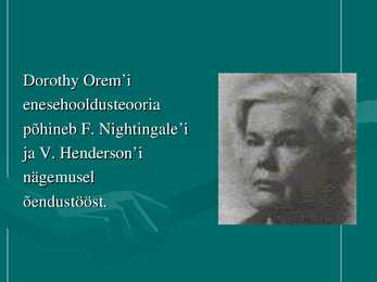 D-Orem i enesehoolduseteooria #5