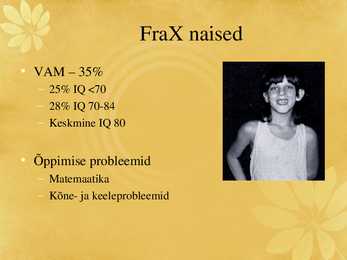 Fragiilne X sündroom #20