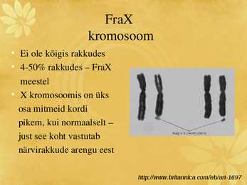 Fragiilne X sündroom #4