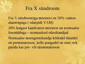 Fragiilne X sündroom #5