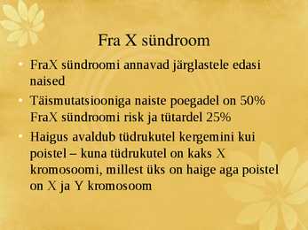 Fragiilne X sündroom #6