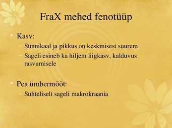 Fragiilne X sündroom #10