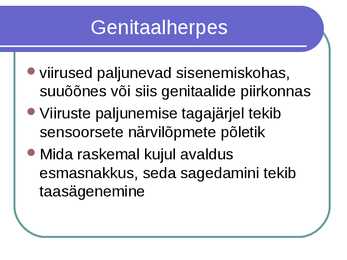 Genitaalherpes #3