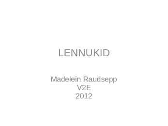 Lennukid ja nende tehnilised näitajad