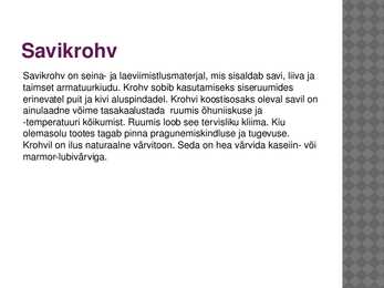 Looduslikud krohvid #4