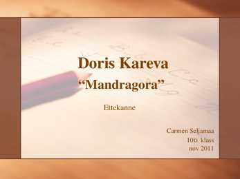 Doris Kareva-Mandragora
