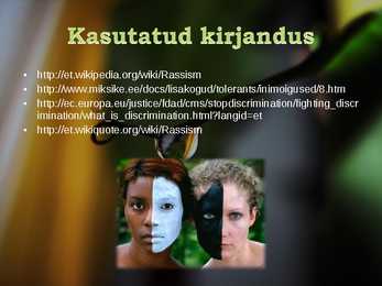 Rassism - perekonnaõpetuse esitlus #11