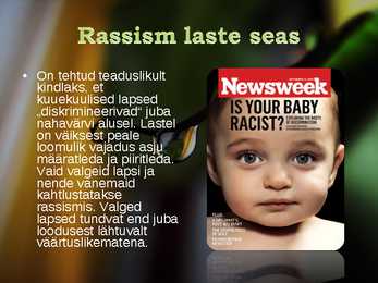 Rassism - perekonnaõpetuse esitlus #8
