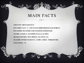 McDonald s presentation #3