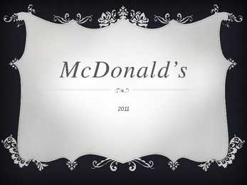 McDonald s presentation