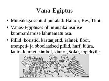 Powerpointi esitlus Egiptuse muusikaajaloost #8