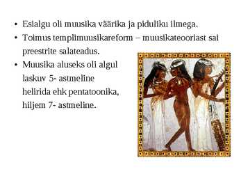 Powerpointi esitlus Egiptuse muusikaajaloost #10