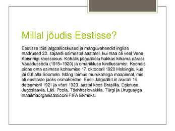 Jalgpalli tutvustus powerpointis #5