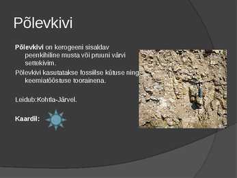 Eesti erinevad kivimid koos leiukohtade kaardiga #2