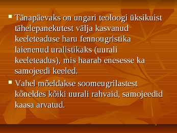 Uurali keelkond #5