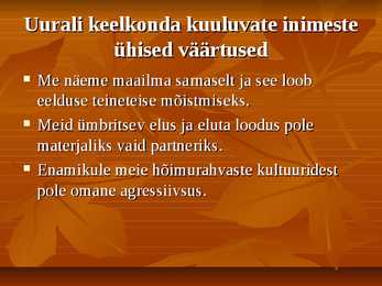 Uurali keelkond #8