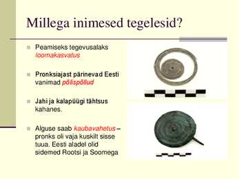 Pronksi- ja rauaaeg ning nendega seonduv #5