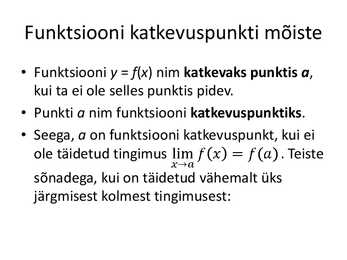 Funktisooni pidevus #8