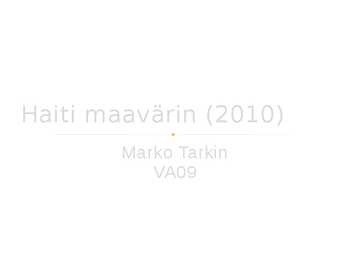 Haiti maavärin-2010