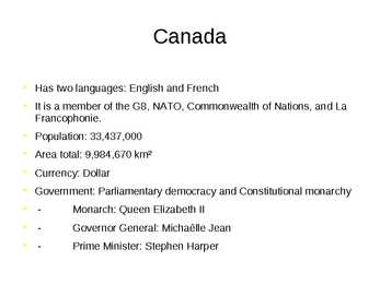 Canada - powerpointi esitlus #2