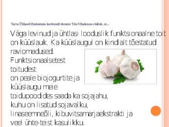 RAKENDUSBIOLOOGIA #8